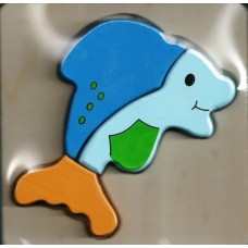Wooden Block Dolphin Puzzle